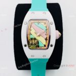 VS Factory Richard Mille AAA RM 07-03 Marshmallow BonBon Watch Green Rubber Strap